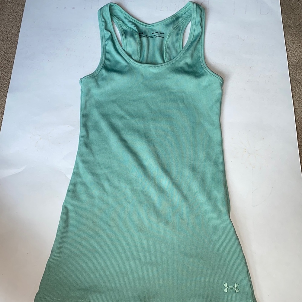 under armour heat gear tank top - mint green